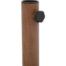 Meridian Fiji Navy Fabric / Teak Aluminum Patio Umbrella with Base Sets IMAGE 12