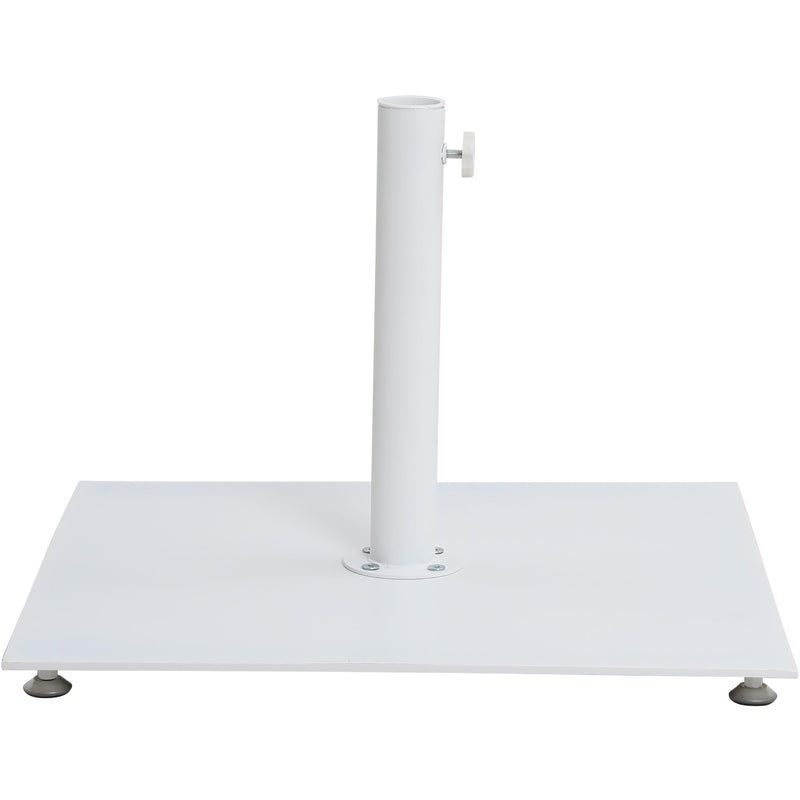 Meridian Fiji Navy Fabric / Matte White Aluminum Patio Umbrella with Base Sets IMAGE 6