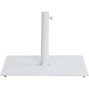 Meridian Fiji Navy Fabric / Matte White Aluminum Patio Umbrella with Base Sets IMAGE 9