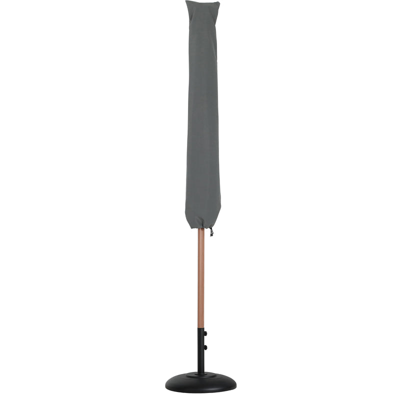Meridian Fiji Navy Fabric / Matte Black Aluminum Patio Umbrella with Base Sets IMAGE 12