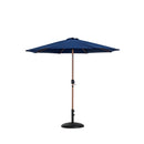 Meridian Fiji Navy Fabric / Matte Black Aluminum Patio Umbrella with Base Sets IMAGE 3