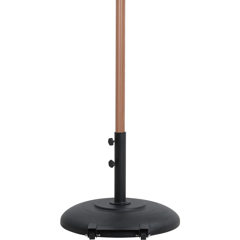 Meridian Fiji Navy Fabric / Matte Black Aluminum Patio Umbrella with Base Sets IMAGE 5
