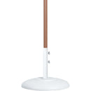 Meridian Fiji Navy Fabric / Matte White Aluminum Patio Umbrella with Base Sets IMAGE 4