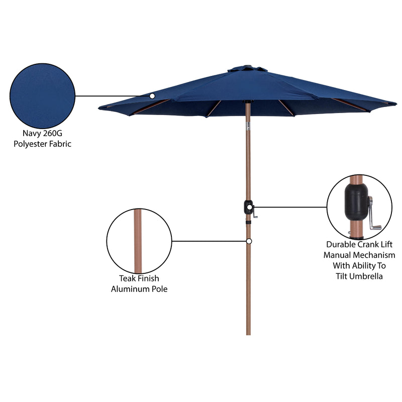 Meridian Fiji Navy Fabric Patio Umbrellas IMAGE 11