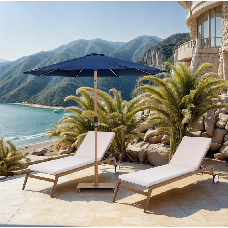 Meridian Fiji Navy Fabric Patio Umbrellas IMAGE 2