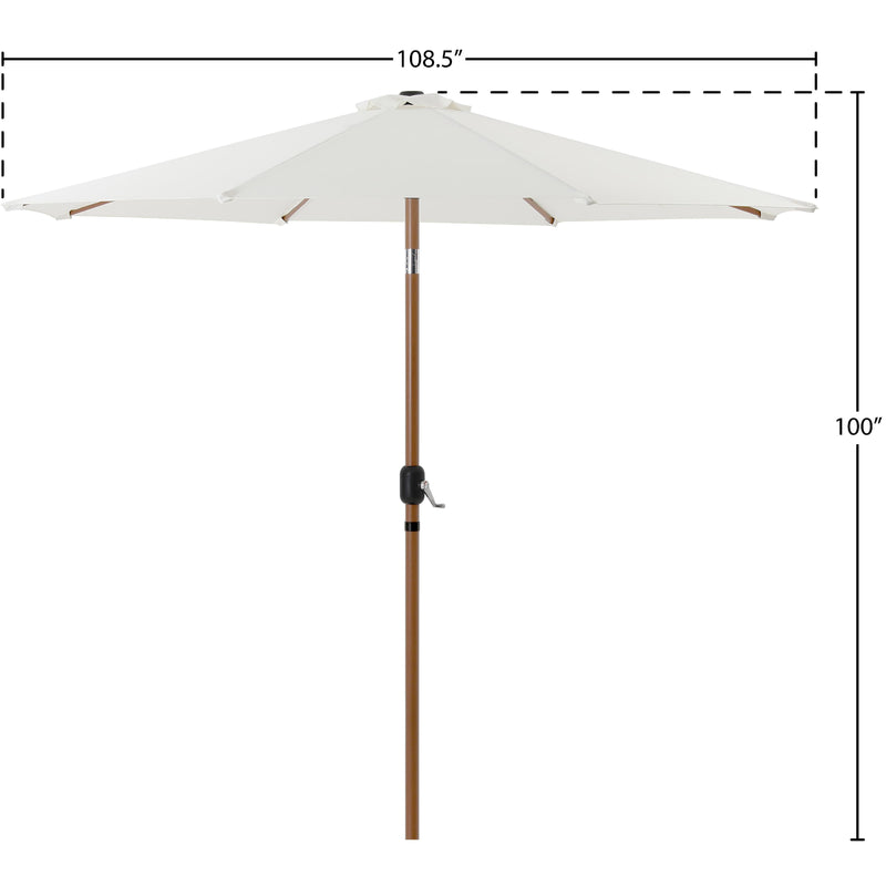 Meridian Fiji White Fabric Patio Umbrellas IMAGE 10
