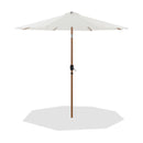 Meridian Fiji White Fabric Patio Umbrellas IMAGE 1