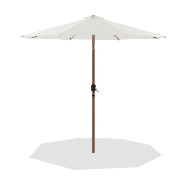 Meridian Fiji White Fabric Patio Umbrellas IMAGE 1