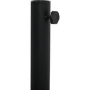 Meridian Fiji Beige Fabric / Matte Black Aluminum Patio Umbrella with Base Sets IMAGE 12