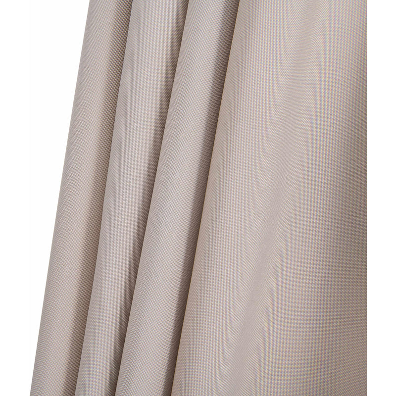 Meridian Fiji Beige Fabric / Matte Black Aluminum Patio Umbrella with Base Sets IMAGE 18