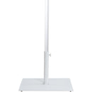 Meridian Fiji Beige Fabric / Matte White Aluminum Patio Umbrella with Base Sets IMAGE 5