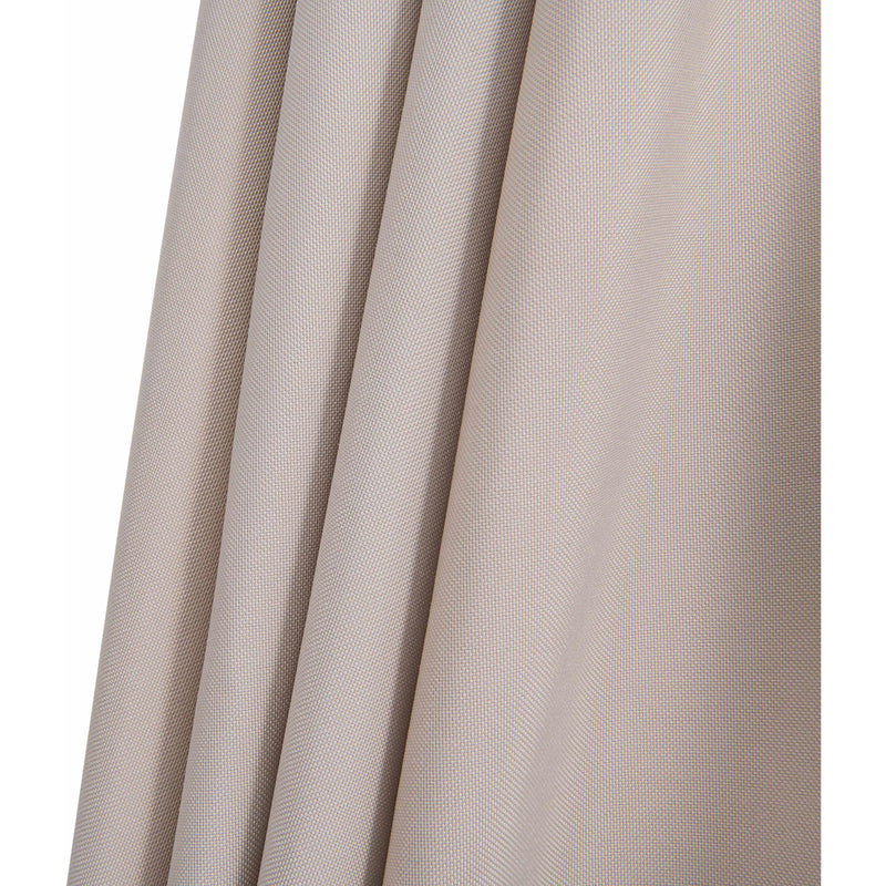 Meridian Fiji Beige Fabric / Matte White Aluminum Patio Umbrella with Base Sets IMAGE 15