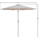 Meridian Fiji Beige Fabric Patio Umbrellas IMAGE 10