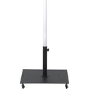 Meridian Fiji Black Fabric / Matte Black Aluminum Patio Umbrella with Base Sets IMAGE 4