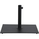 Meridian Fiji Black Fabric / Matte Black Aluminum Patio Umbrella with Base Sets IMAGE 9