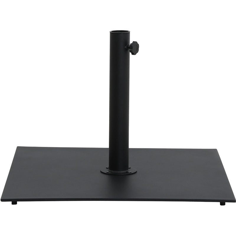 Meridian Fiji Black Fabric / Matte Black Aluminum Patio Umbrella with Base Sets IMAGE 9