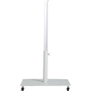 Meridian Fiji Black Fabric / Matte White Aluminum Patio Umbrella with Base Sets IMAGE 4