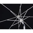 Meridian Fiji Black Fabric / Matte Black Aluminum Patio Umbrella with Base Sets IMAGE 14