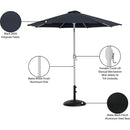 Meridian Fiji Black Fabric / Matte Black Aluminum Patio Umbrella with Base Sets IMAGE 17