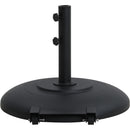 Meridian Fiji Black Fabric / Matte Black Aluminum Patio Umbrella with Base Sets IMAGE 6