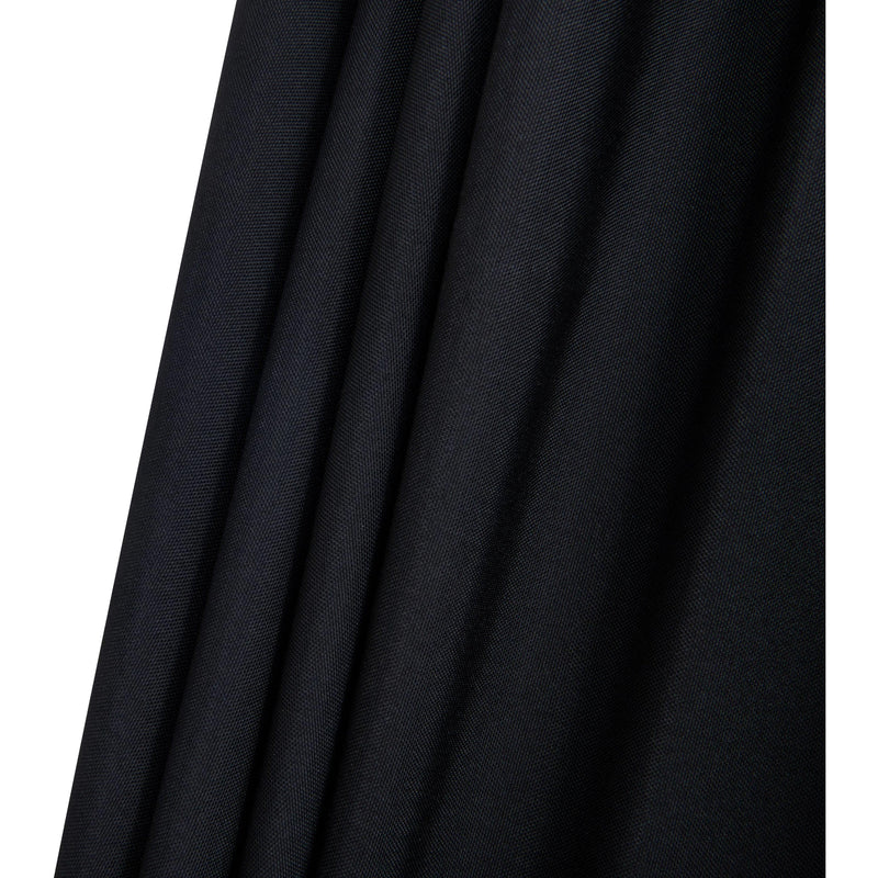 Meridian Fiji Black Fabric / Teak Aluminum Patio Umbrella with Base Sets IMAGE 15