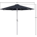 Meridian Fiji Black Fabric Patio Umbrellas IMAGE 10