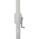 Meridian Fiji Grey Fabric / Teak Aluminum Patio Umbrella with Base Sets IMAGE 13