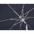 Meridian Fiji Grey Fabric / Teak Aluminum Patio Umbrella with Base Sets IMAGE 17