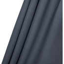 Meridian Fiji Grey Fabric / Matte Black Aluminum Patio Umbrella with Base Sets IMAGE 15
