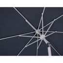 Meridian Fiji Grey Fabric / Matte White Aluminum Patio Umbrella with Base Sets IMAGE 14