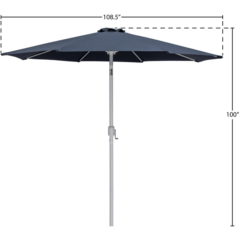 Meridian Fiji Grey Fabric Patio Umbrellas IMAGE 10