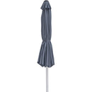 Meridian Fiji Grey Fabric Patio Umbrellas IMAGE 3