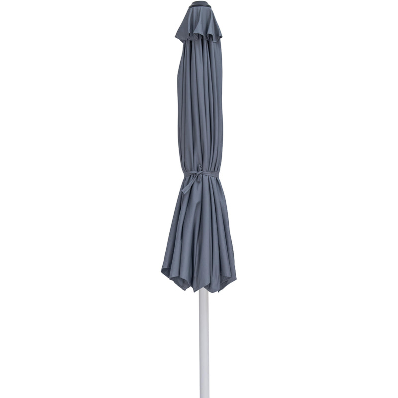 Meridian Fiji Grey Fabric Patio Umbrellas IMAGE 3