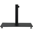 Meridian Fiji Navy Fabric / Matte Black Aluminum Patio Umbrella with Base Sets IMAGE 6