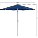 Meridian Fiji Navy Fabric Patio Umbrellas IMAGE 10