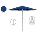 Meridian Fiji Navy Fabric Patio Umbrellas IMAGE 11