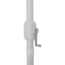 Meridian Fiji White Fabric / Matte White Aluminum Patio Umbrella with Base Sets IMAGE 13