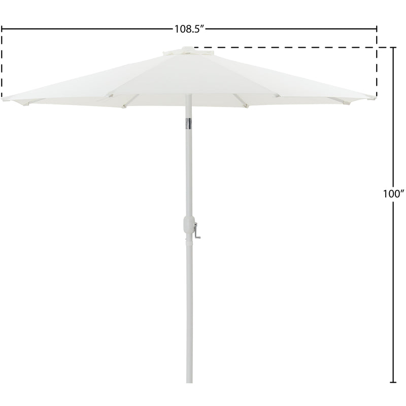 Meridian Fiji White Fabric Patio Umbrellas IMAGE 10