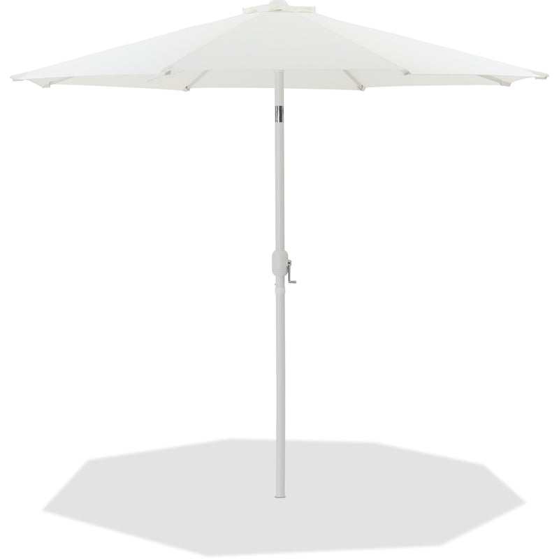 Meridian Fiji White Fabric Patio Umbrellas IMAGE 1
