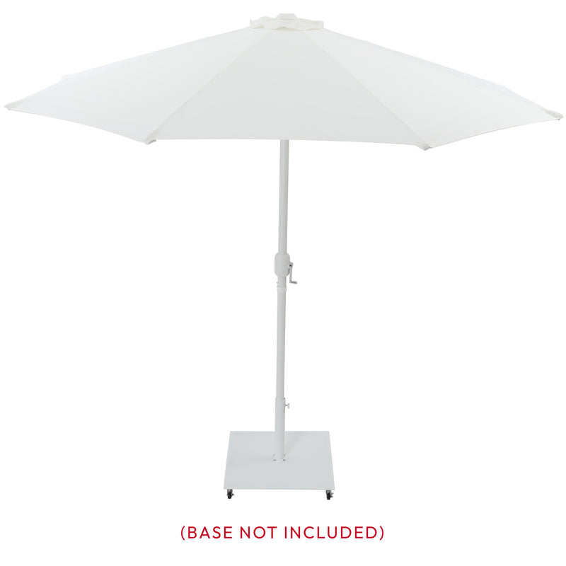 Meridian Fiji White Fabric Patio Umbrellas IMAGE 9