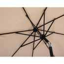 Meridian Fiji Beige Fabric / Matte Black Aluminum Patio Umbrella with Base Sets IMAGE 14