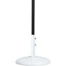 Meridian Fiji Beige Fabric / Matte White Aluminum Patio Umbrella with Base Sets IMAGE 4