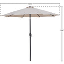 Meridian Fiji Beige Fabric Patio Umbrellas IMAGE 10