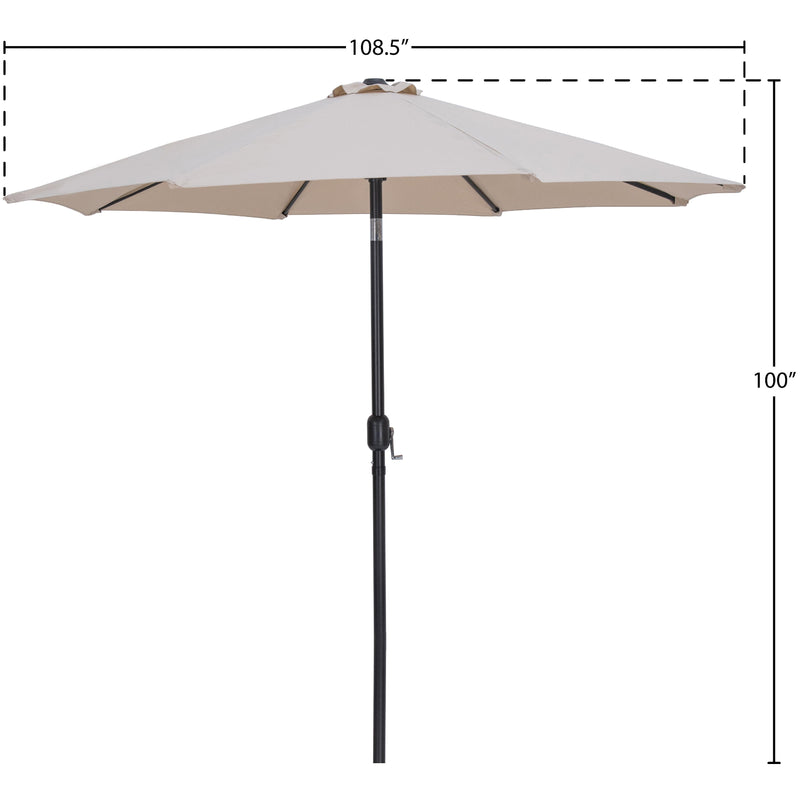 Meridian Fiji Beige Fabric Patio Umbrellas IMAGE 10