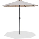 Meridian Fiji Beige Fabric Patio Umbrellas IMAGE 1
