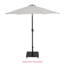 Meridian Fiji Beige Fabric Patio Umbrellas IMAGE 9