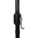 Meridian Fiji Black Fabric / Matte Black Aluminum Patio Umbrella with Base Sets IMAGE 12