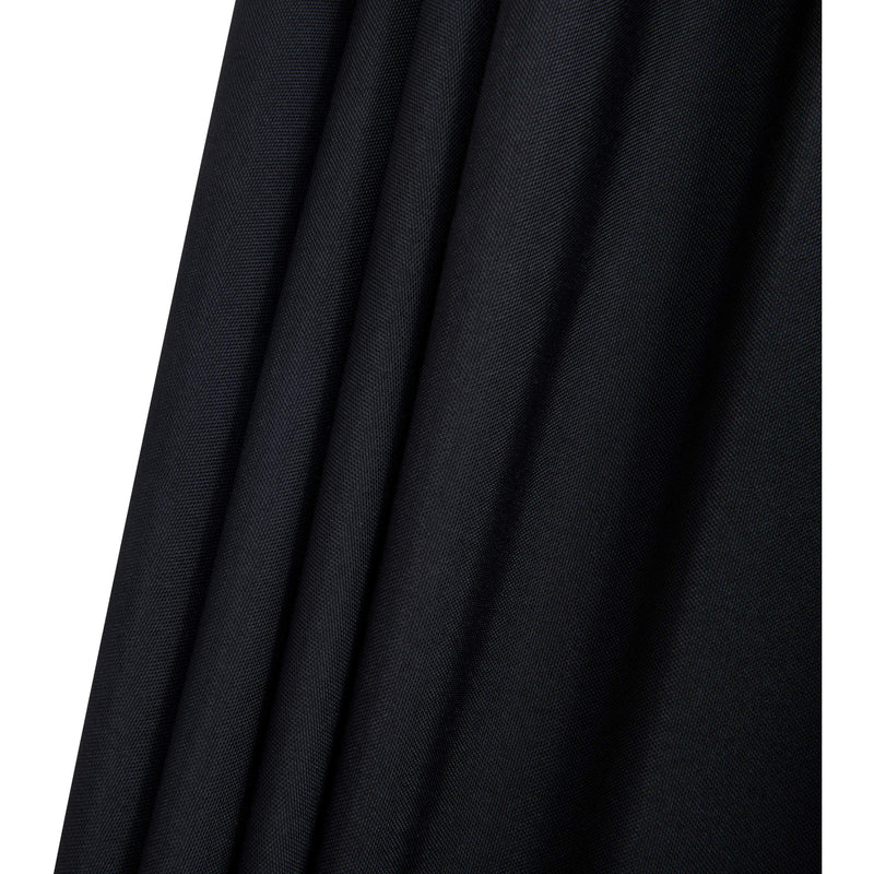 Meridian Fiji Black Fabric / Teak Aluminum Patio Umbrella with Base Sets IMAGE 17