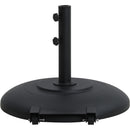 Meridian Fiji Black Fabric / Matte Black Aluminum Patio Umbrella with Base Sets IMAGE 6