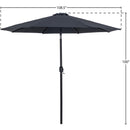 Meridian Fiji Black Fabric Patio Umbrellas IMAGE 10